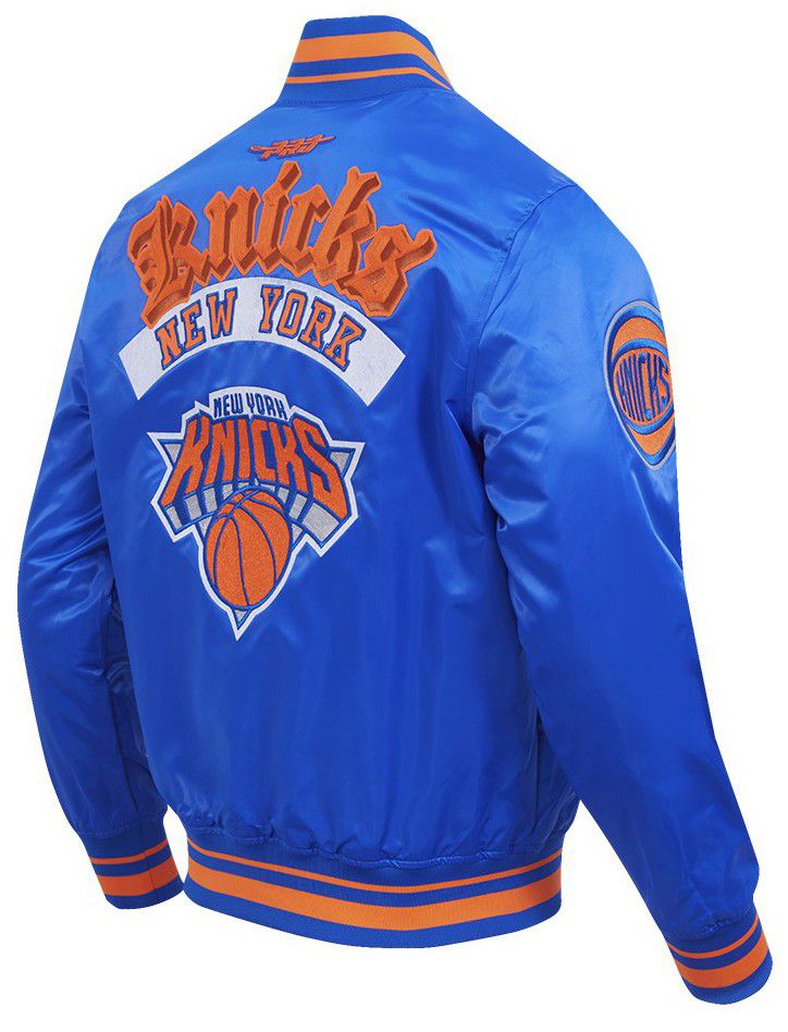 Pro Standard Men's New York Knicks Blue Best of Satin Jacket product image