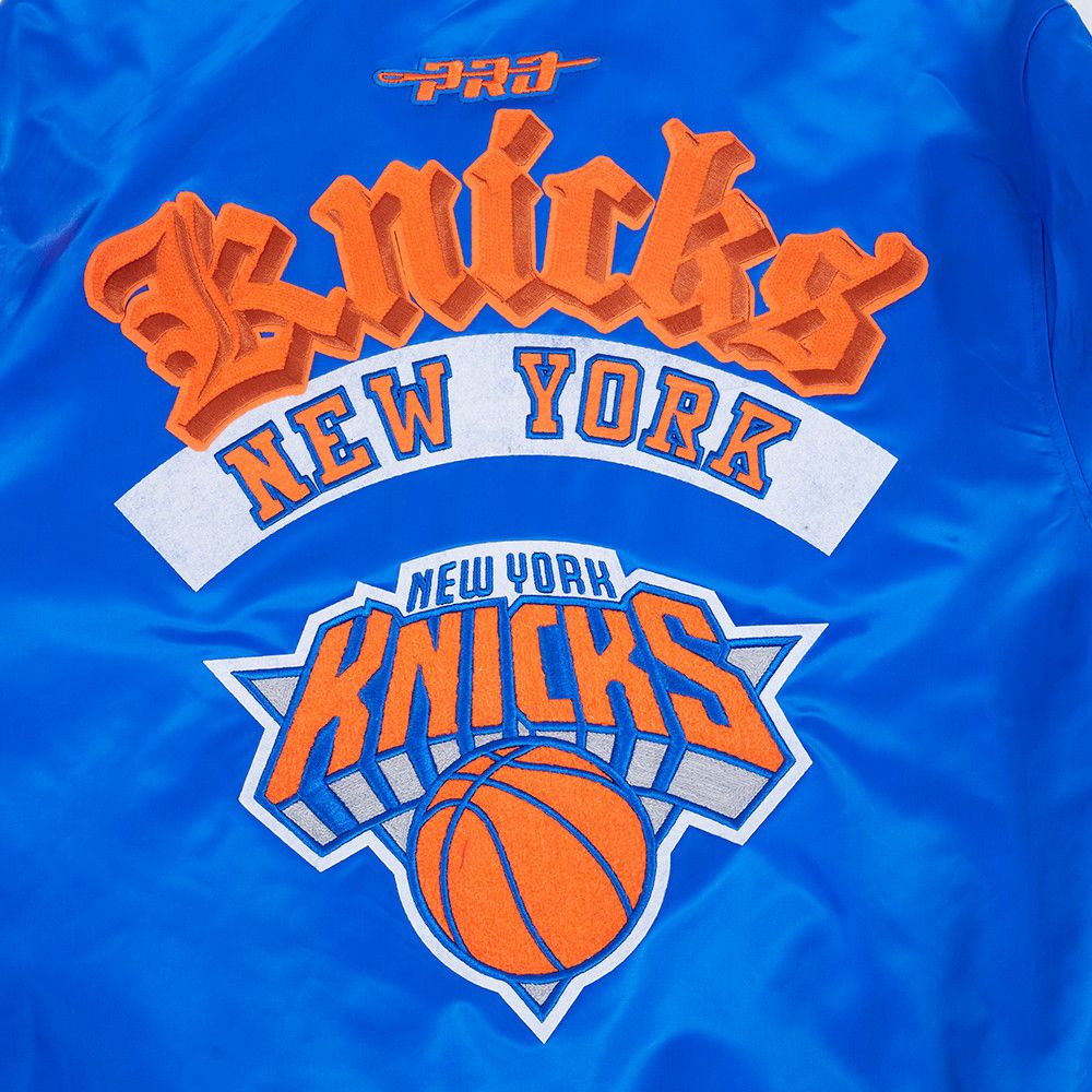 Pro Standard Men's New York Knicks Blue Best of Satin Jacket product image
