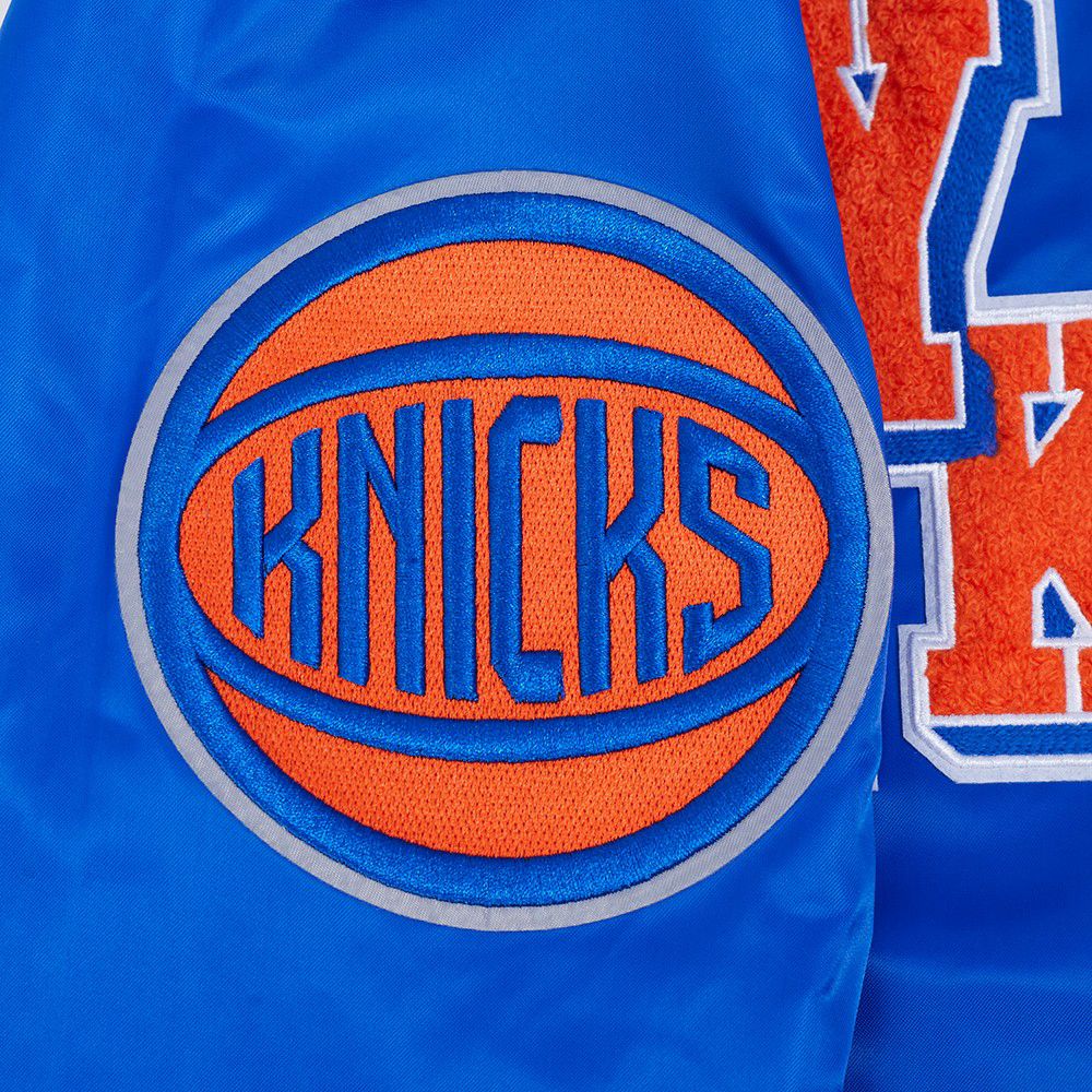 Pro Standard Men's New York Knicks Blue Best of Satin Jacket product image