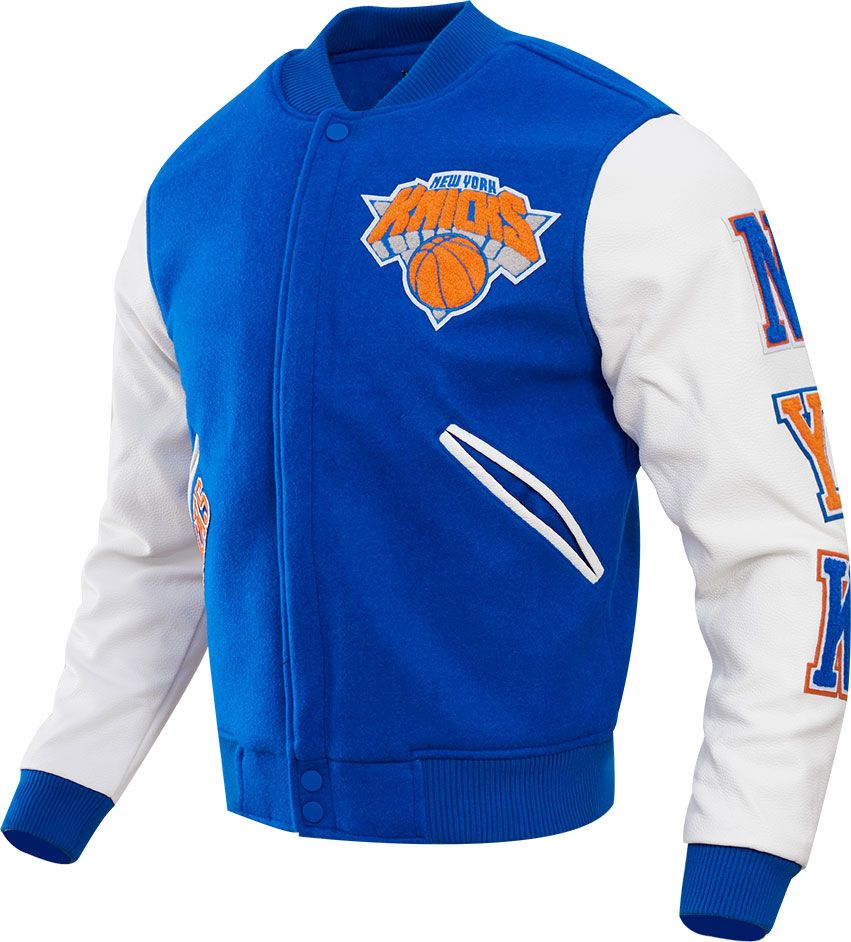 Pro Standard Men's New York Knicks Royal Wool Varsity Jacket product image