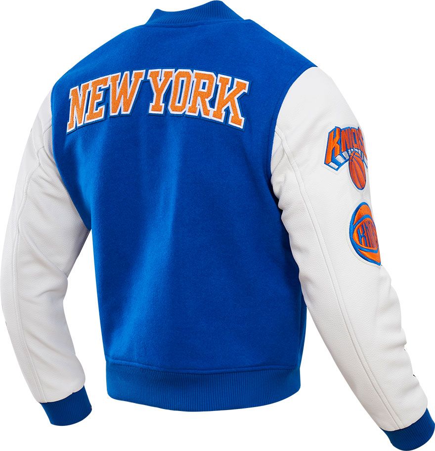 Pro Standard Men's New York Knicks Royal Wool Varsity Jacket product image