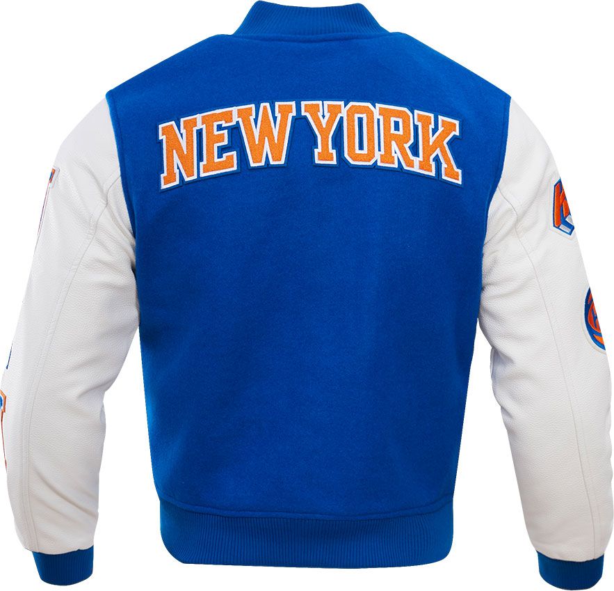 Pro Standard Men's New York Knicks Royal Wool Varsity Jacket product image