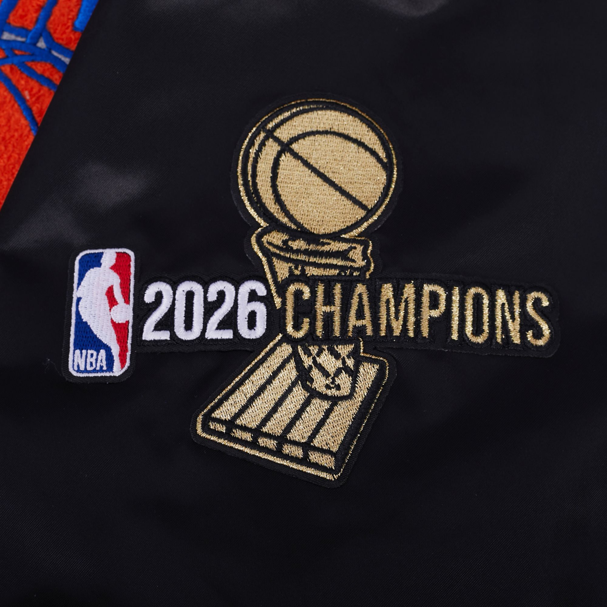 Pro Standard Adult 2026 NBA Champions New York Knicks Satin Jacket product image