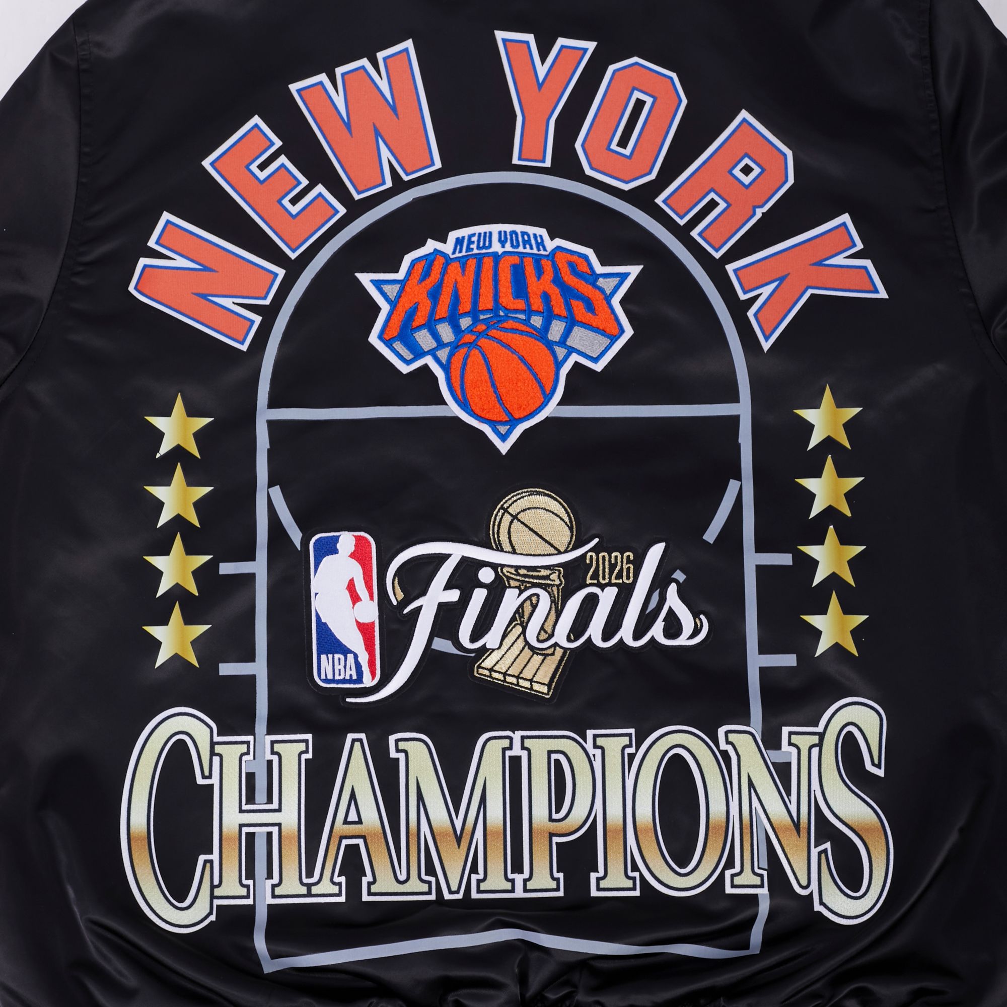 Pro Standard Adult 2026 NBA Champions New York Knicks Satin Jacket product image