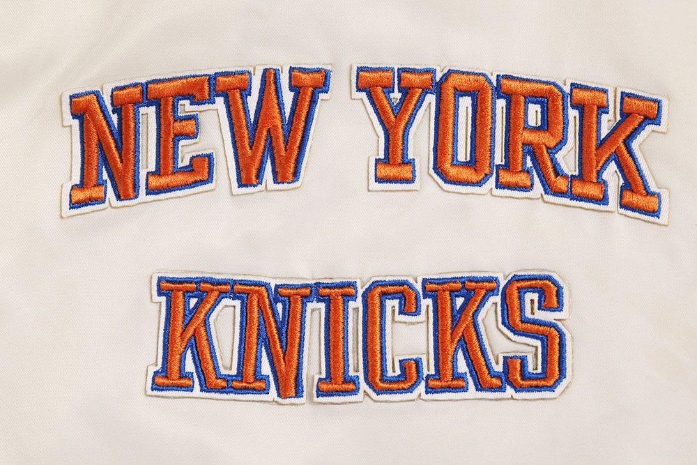 Pro Standard Adult New York Knicks White Retro Classic Satin Jacket product image