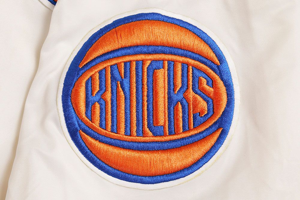Pro Standard Adult New York Knicks White Retro Classic Satin Jacket product image