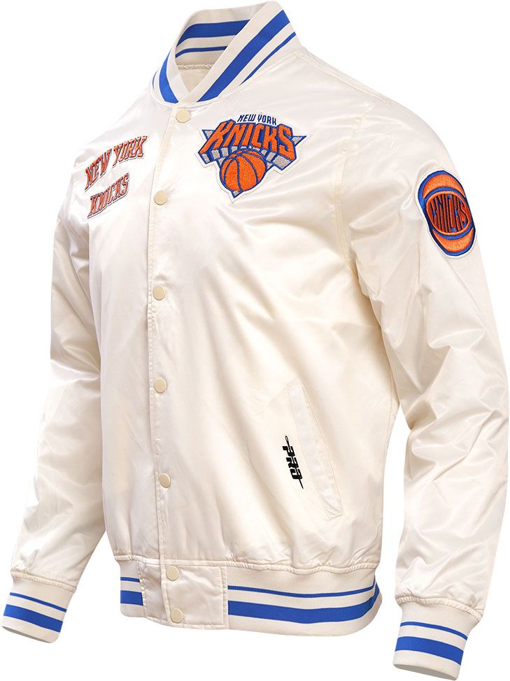 Pro Standard Adult New York Knicks White Retro Classic Satin Jacket product image