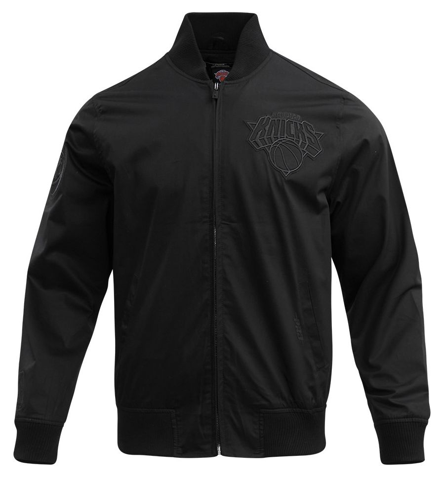 Pro Standard Men's New York Knicks Black Neutral Twill Jacket product image