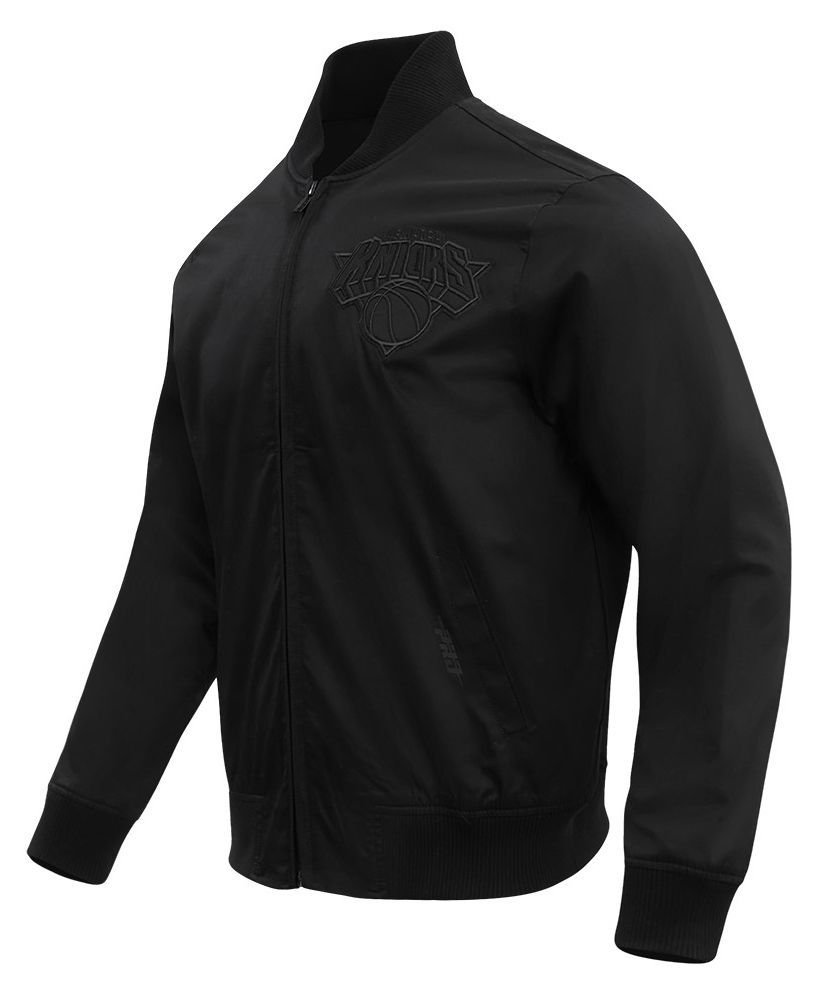 Pro Standard Men's New York Knicks Black Neutral Twill Jacket product image