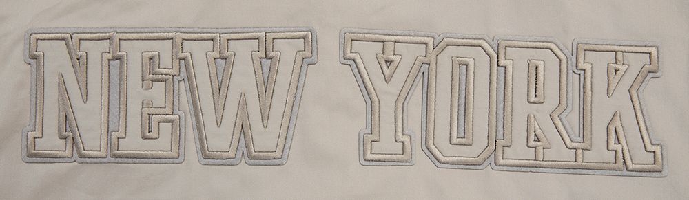 Pro Standard Men's New York Knicks Taupe Neutral Twill Jacket product image