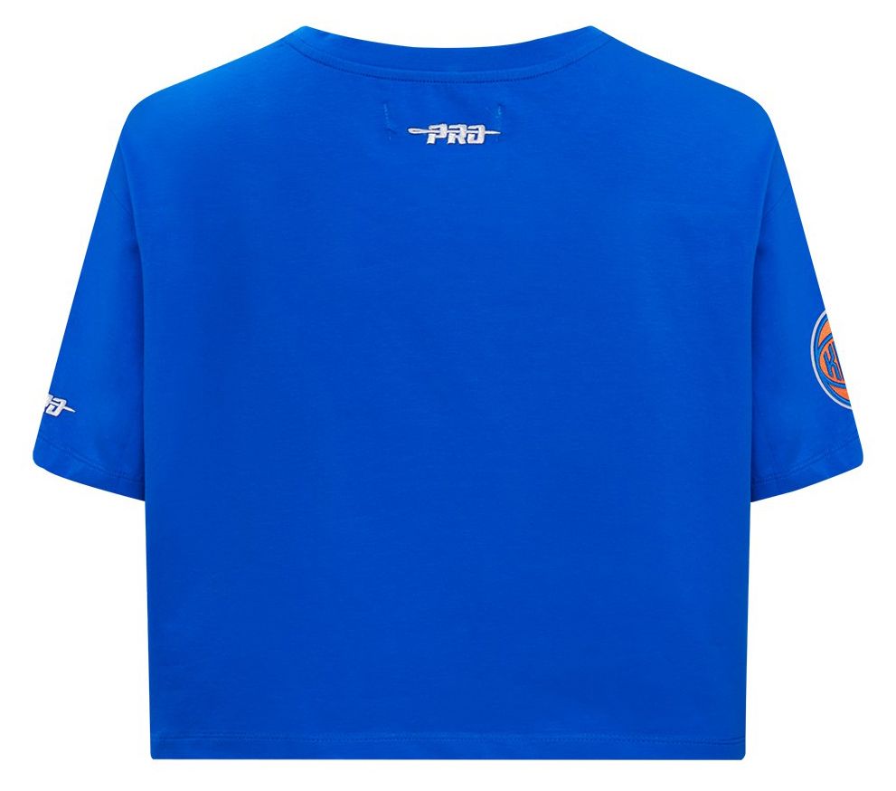 Pro Standard Women's New York Knicks Blue Wordplay Boxy T-Shirt product image