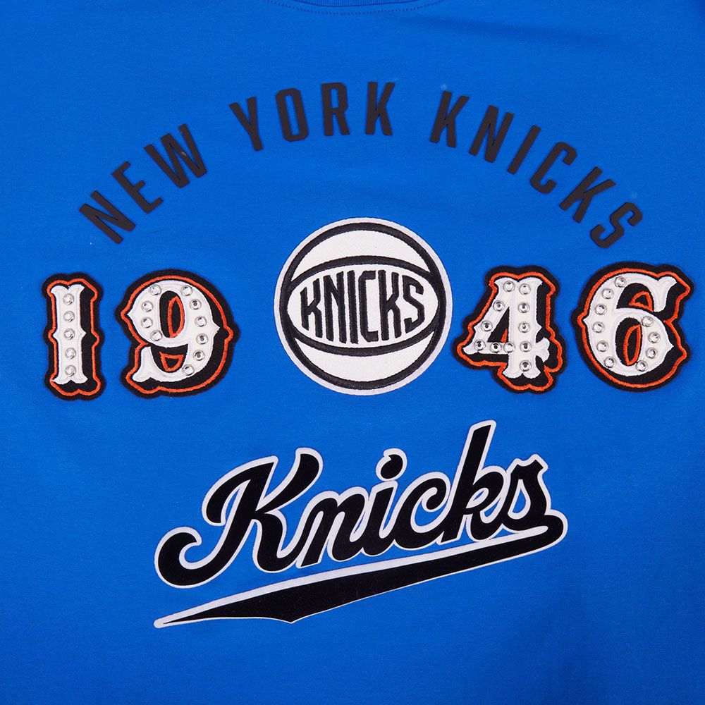 Pro Standard Women's New York Knicks Blue Legacy Boxy T-Shirt product image