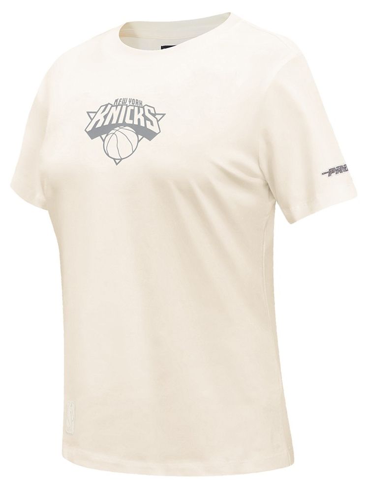 Pro Standard Women's New York Knicks Off White Street Team Slim T-Shirt product image