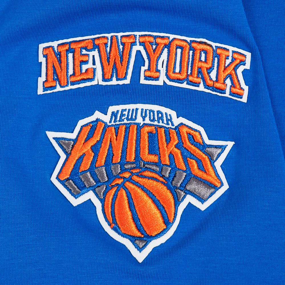 Pro Standard Women's New York Knicks Blue Mash Up Boxy Cropped T-Shirt product image