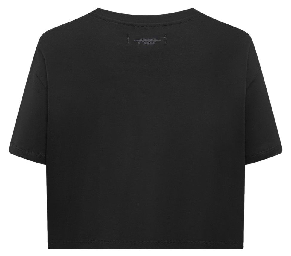 Pro Standard Women's New York Knicks Black Neutral Boxy Cropped T-Shirt product image