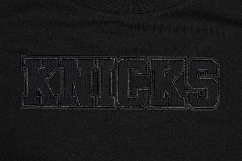 Pro Standard Women's New York Knicks Black Neutral Boxy Cropped T-Shirt product image