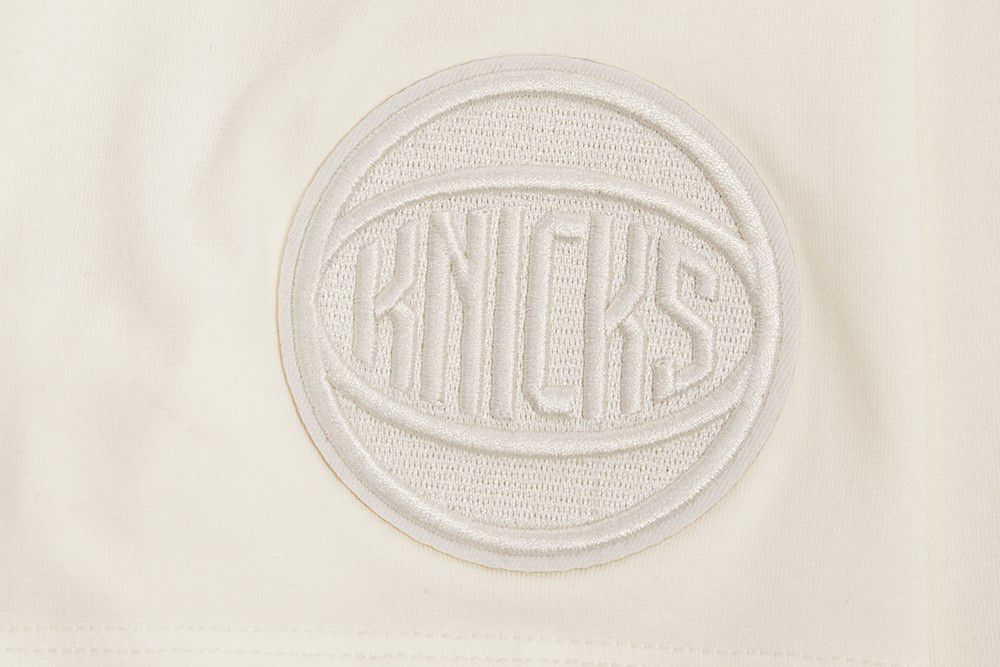 Pro Standard Women's New York Knicks Off-White Neutral Boxy Cropped T-Shirt product image