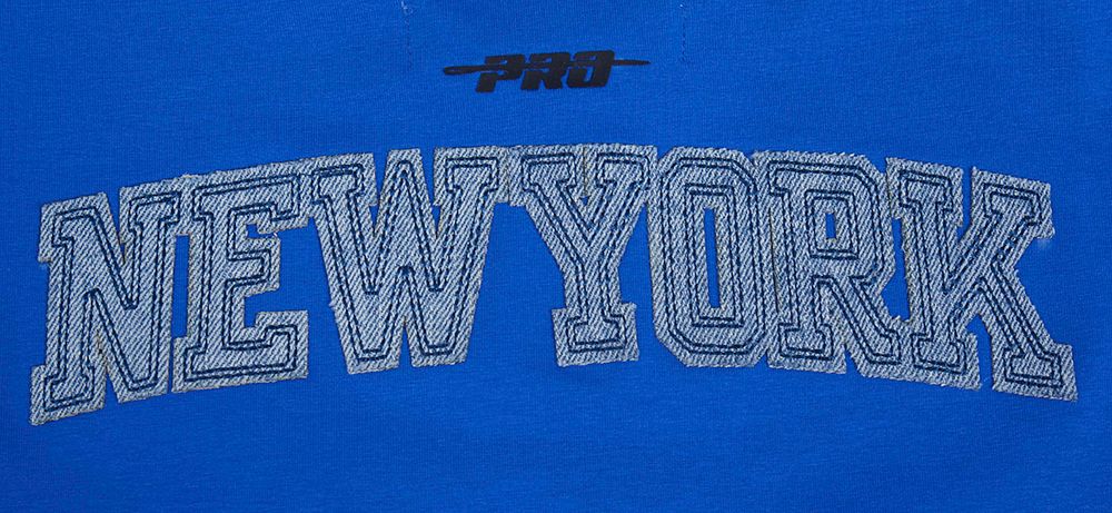 Pro Standard Women's New York Knicks Blue Varsity Blues Boxy Cropped T-Shirt product image