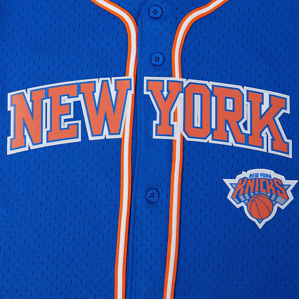 Pro Standard Youth New York Knicks Blue Button Down Shirt product image