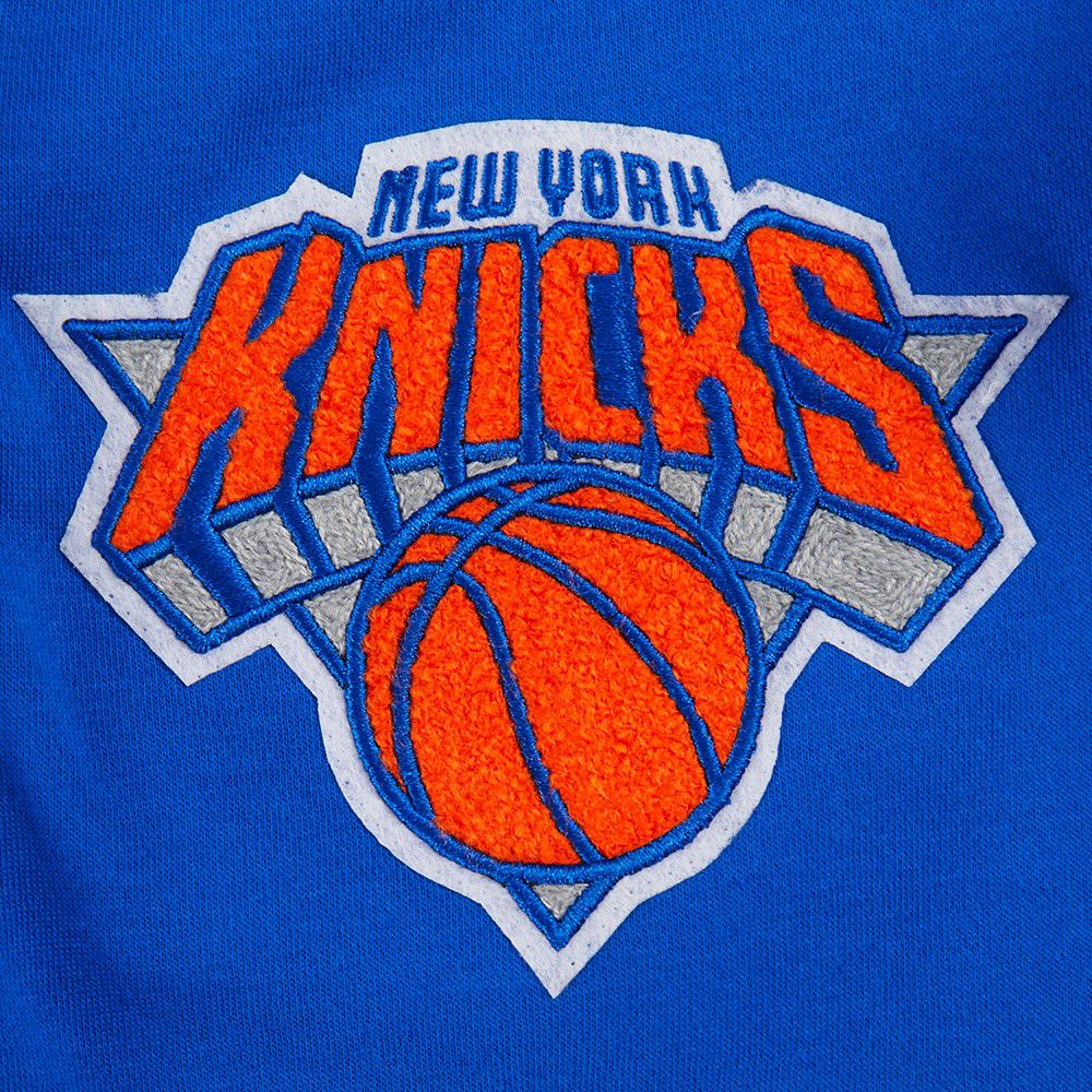 Pro Standard Youth New York Knicks Blue Retro Classic Fleece 2.0 Shorts product image