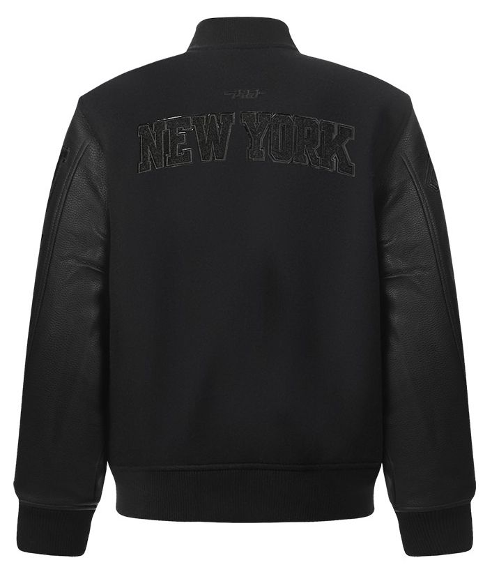 Pro Standard Youth New York Knicks Black Wool Varsity Jacket product image