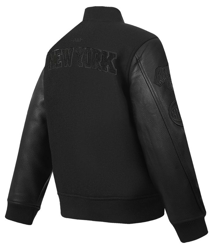Pro Standard Youth New York Knicks Black Wool Varsity Jacket product image