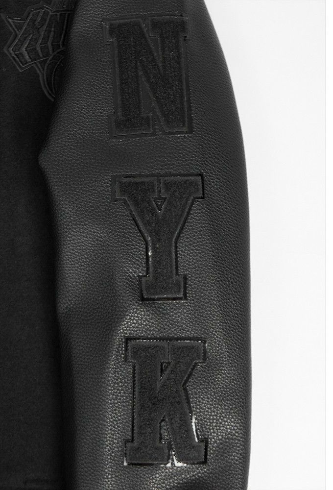 Pro Standard Youth New York Knicks Black Wool Varsity Jacket product image