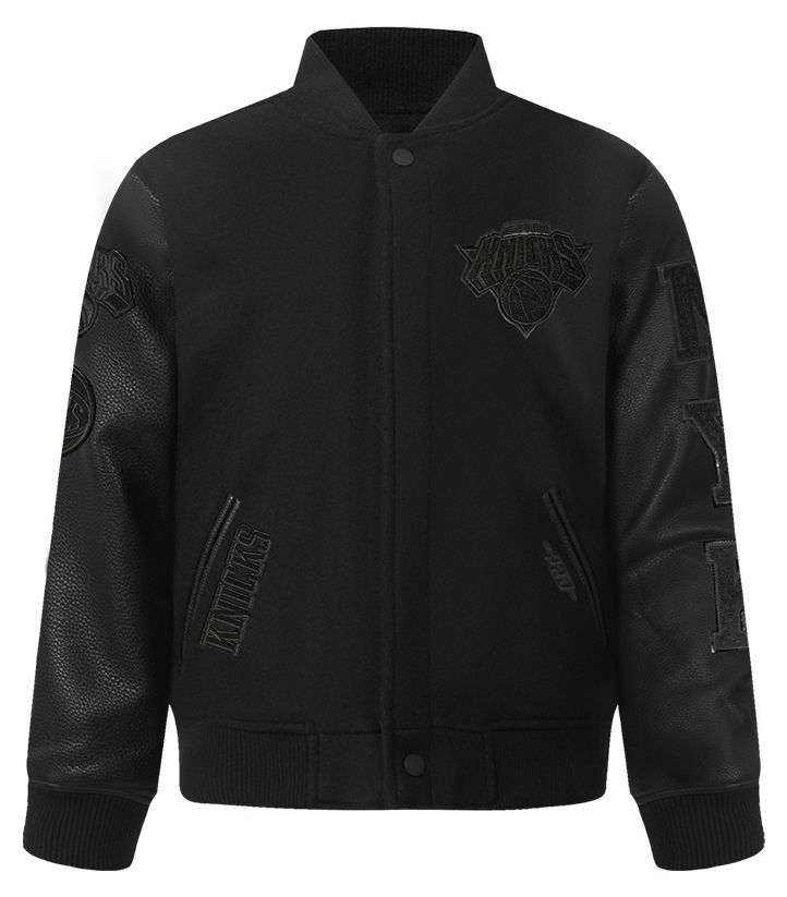 Pro Standard Youth New York Knicks Black Wool Varsity Jacket product image