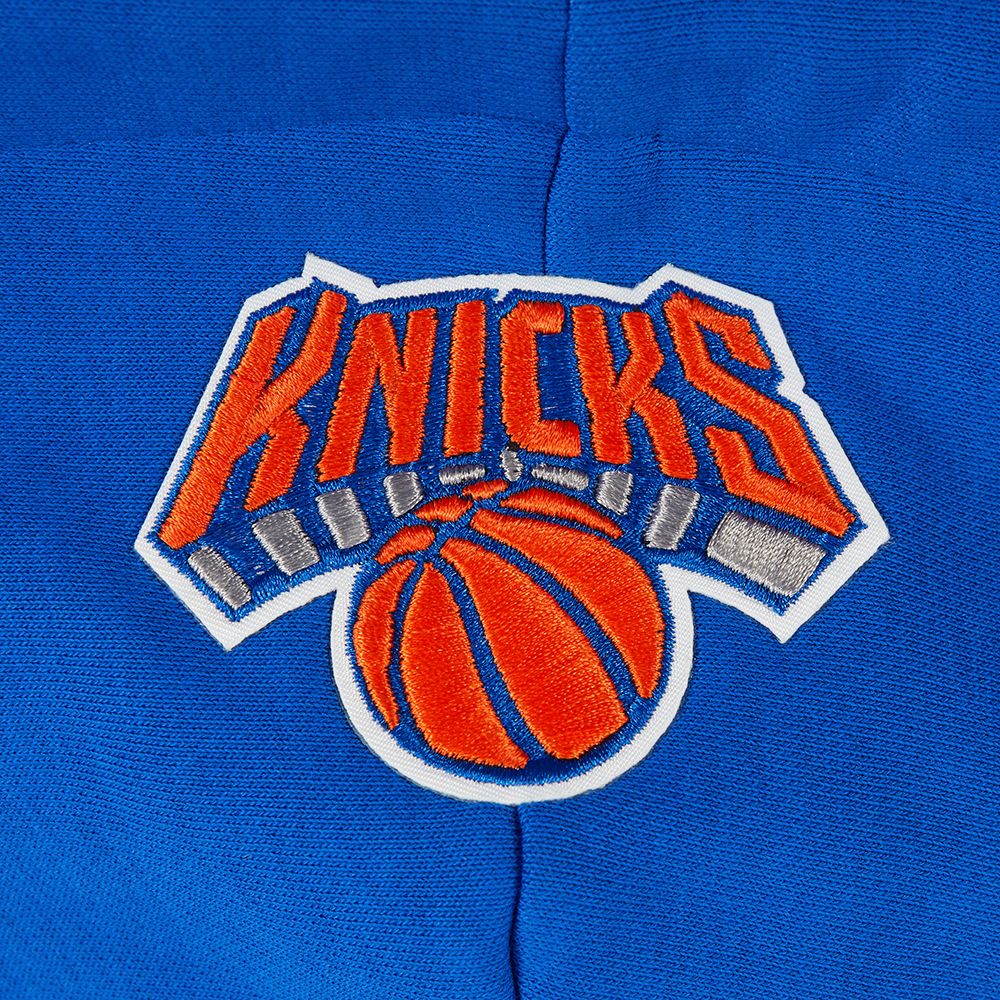 Pro Standard Women's New York Knicks Blue Retro Classic Cropped Fleece Pullover Hoodie product image