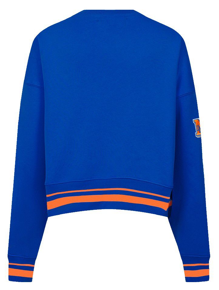 Pro Standard Women's New York Knicks Blue Retro Classic Fleece Crewneck Sweatshirt product image