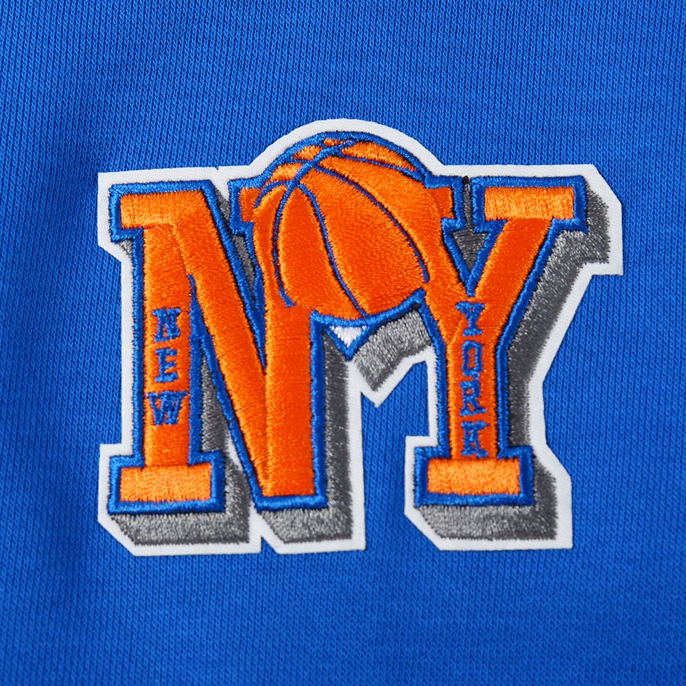 Pro Standard Women's New York Knicks Blue Retro Classic Fleece Crewneck Sweatshirt product image