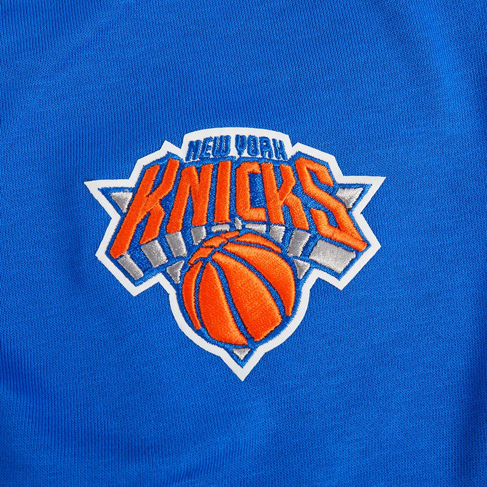 Pro Standard Women's New York Knicks Blue Wingspan Fleece Crewneck Sweatshirt product image