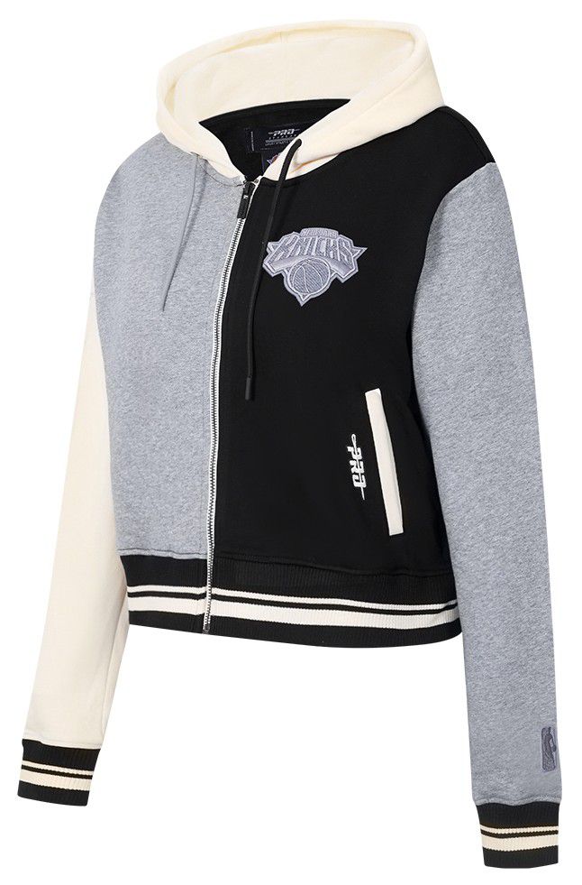 Pro Standard Women's New York Knicks Black Reverse French Terry Pullover Hoodie product image