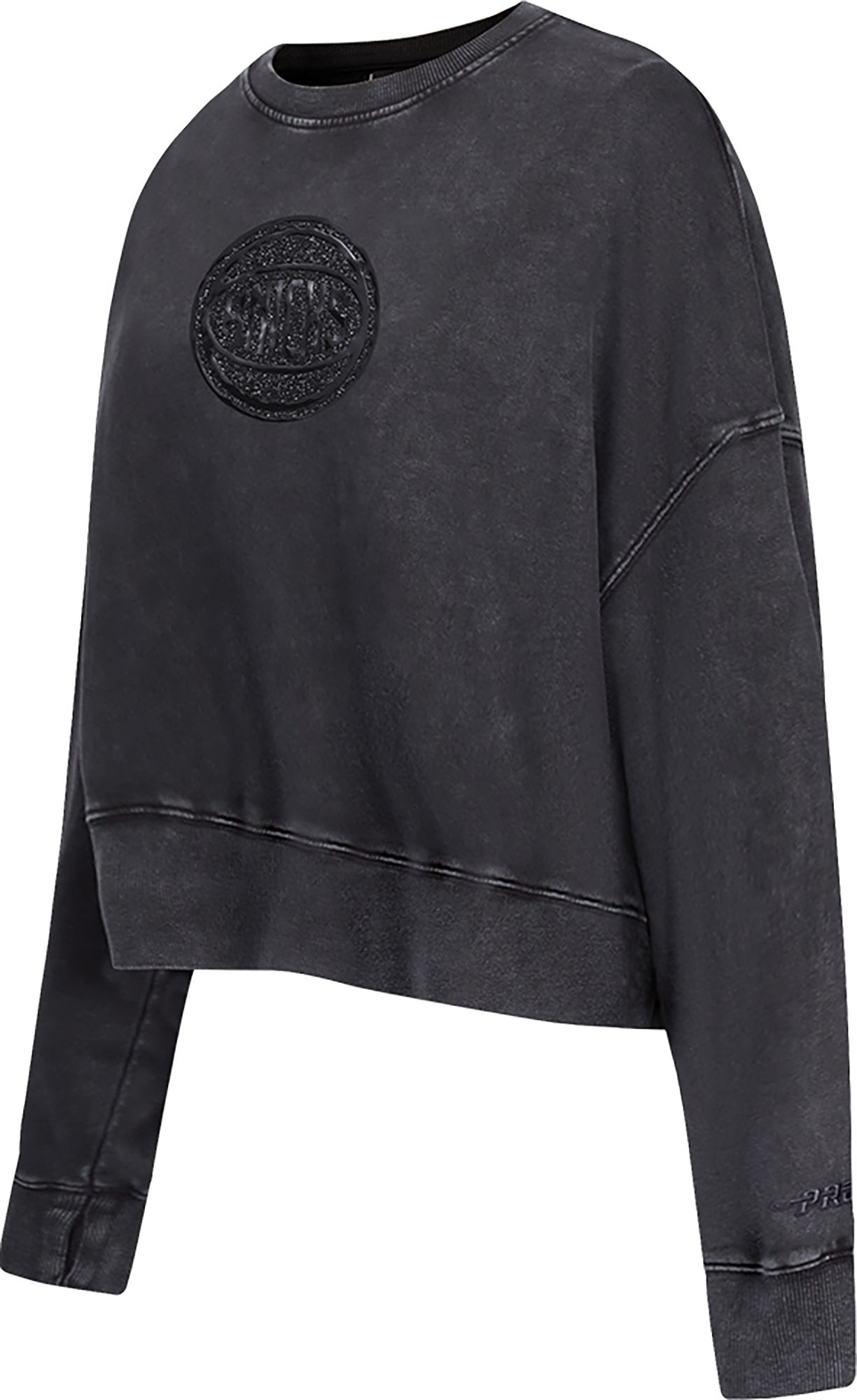 Pro Standard Women's New York Knicks Black Crystalline Crew Pullover Sweatshirt product image