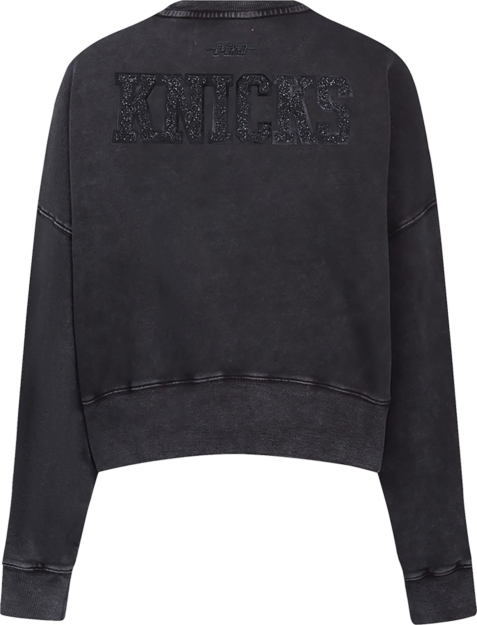 Pro Standard Women's New York Knicks Black Crystalline Crew Pullover Sweatshirt product image