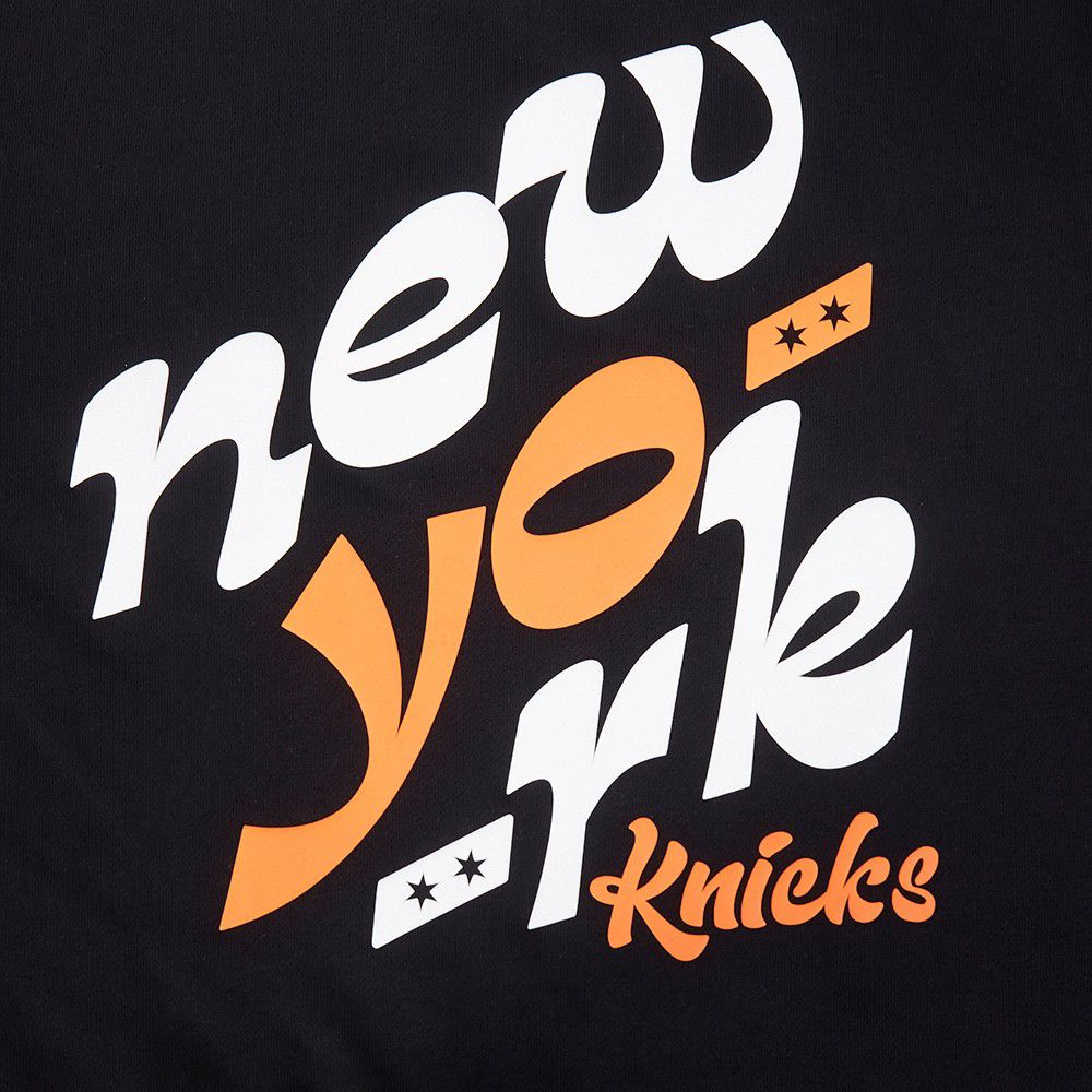 Pro Standard Women's New York Knicks Black Wordplay Full Zip Hoodie product image