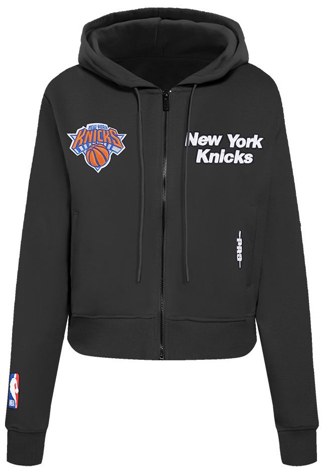 Pro Standard Women's New York Knicks Black Wordplay Full Zip Hoodie product image