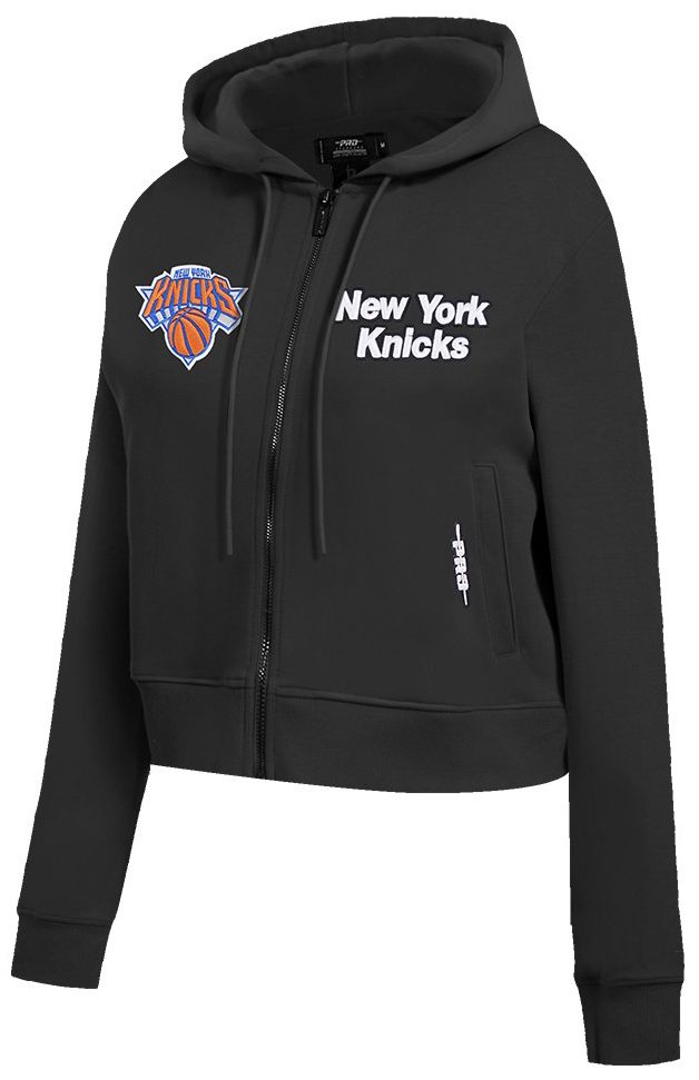 Pro Standard Women's New York Knicks Black Wordplay Full Zip Hoodie product image