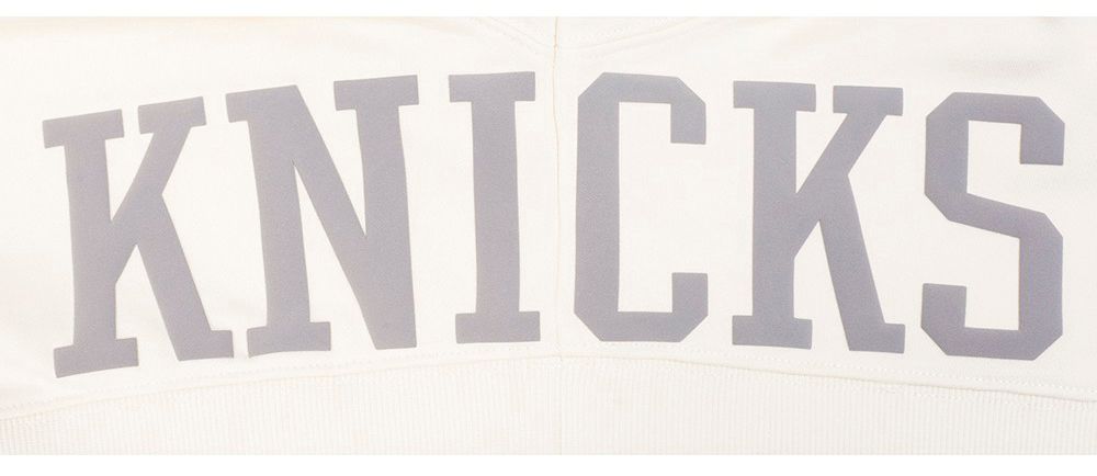 Pro Standard Women's New York Knicks Off White Street Team Crewneck Sweatshirt product image