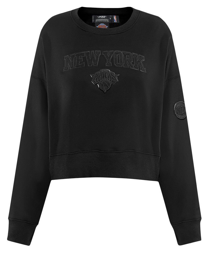 Pro Standard Women's New York Knicks Black Fleece Crewneck Sweatshirt product image