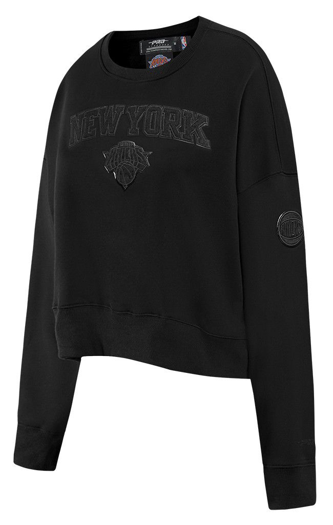Pro Standard Women's New York Knicks Black Fleece Crewneck Sweatshirt product image