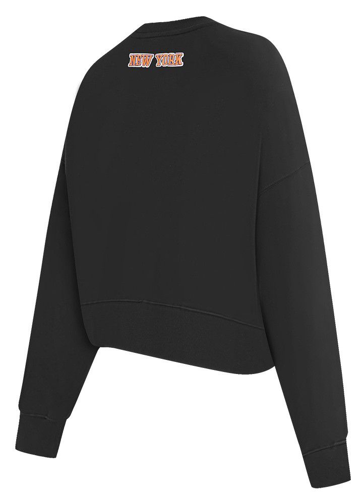 Pro Standard Women's New York Knicks Black Classic Fleece Crewneck Sweatshirt product image