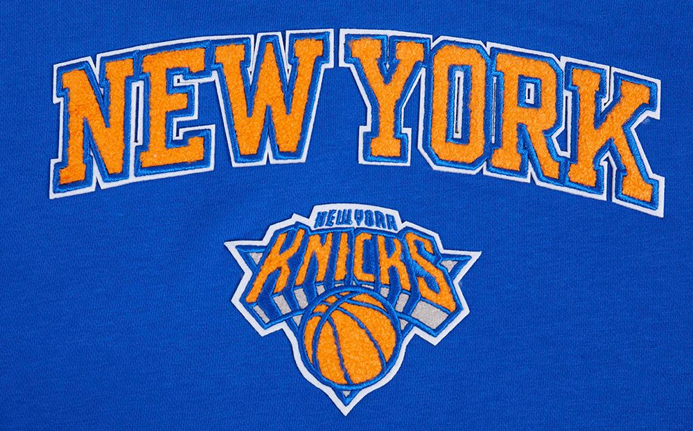 Pro Standard Women's New York Knicks Blue Classic Fleece Crewneck Sweatshirt product image