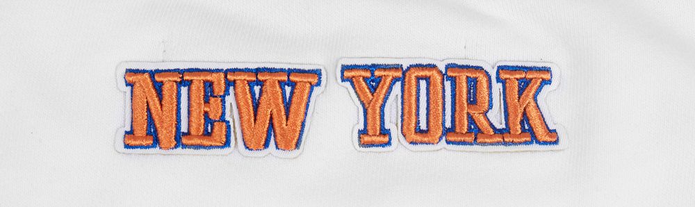 Pro Standard Women's New York Knicks White Classic Fleece Crewneck Sweatshirt product image