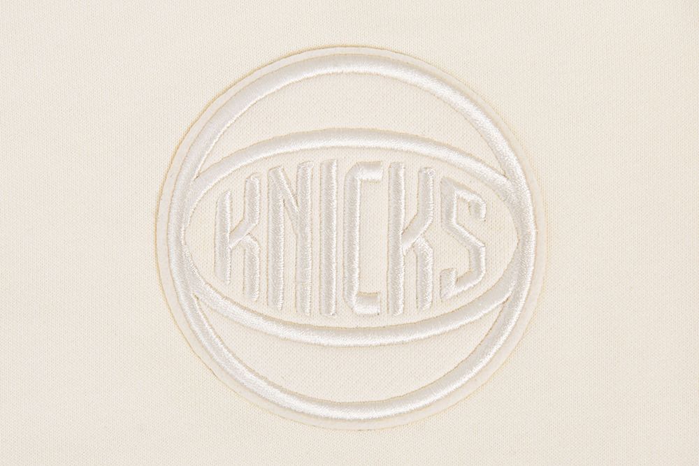 Pro Standard Women's New York Knicks Off White Neutral Fleece Crewneck Sweatshirt product image