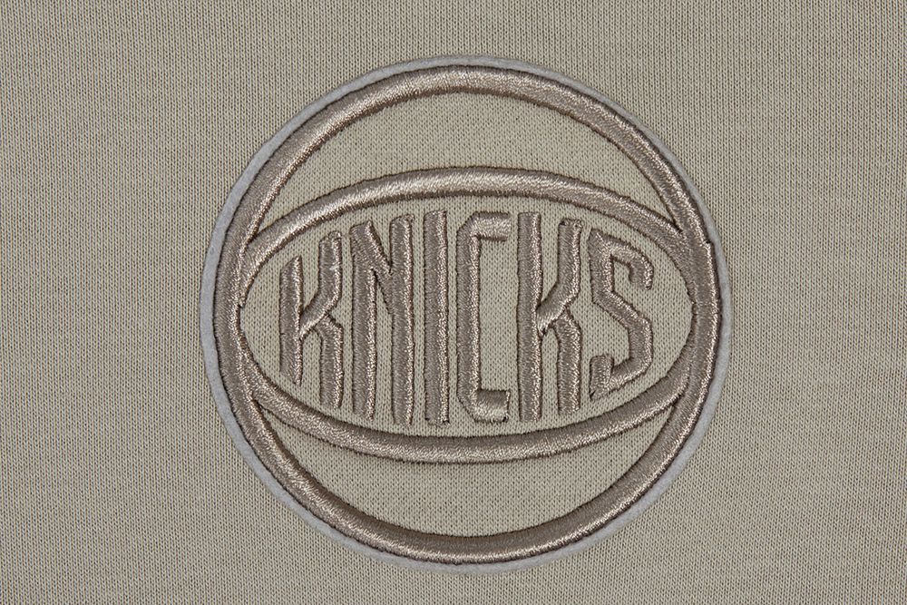 Pro Standard Women's New York Knicks Taupe Neutral Fleece Crewneck Sweatshirt product image