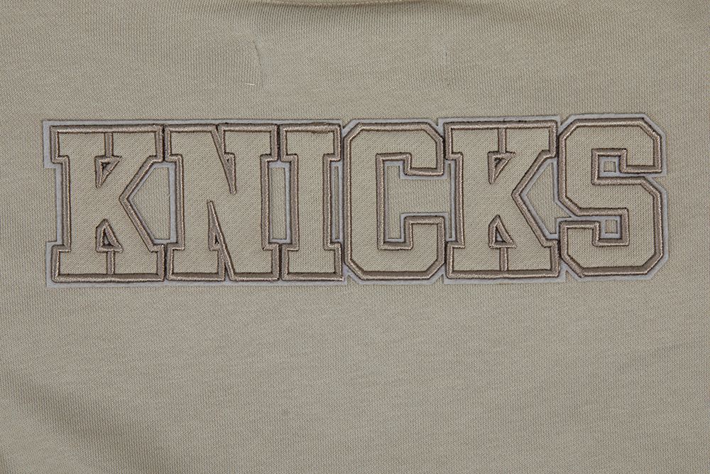 Pro Standard Women's New York Knicks Taupe Neutral Fleece Crewneck Sweatshirt product image