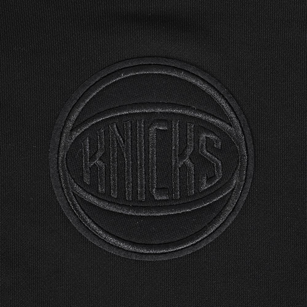 Pro Standard Women's New York Knicks Black Neutral Cropped Fleece Pullover Hoodie product image