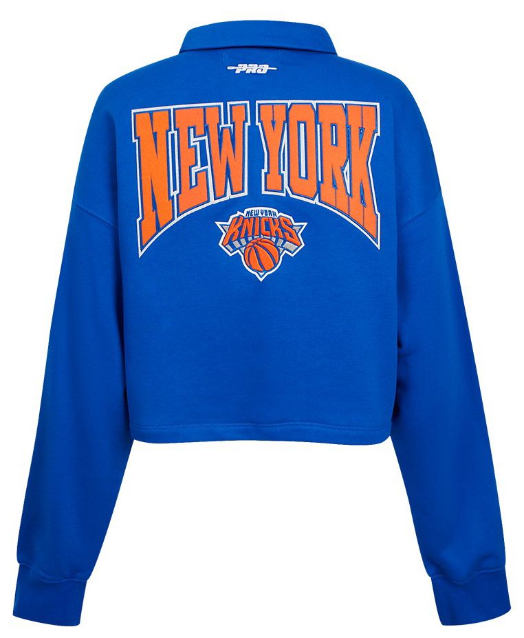 Pro Standard Women's New York Knicks Blue Crest Emblem Long Sleeve Shirt product image