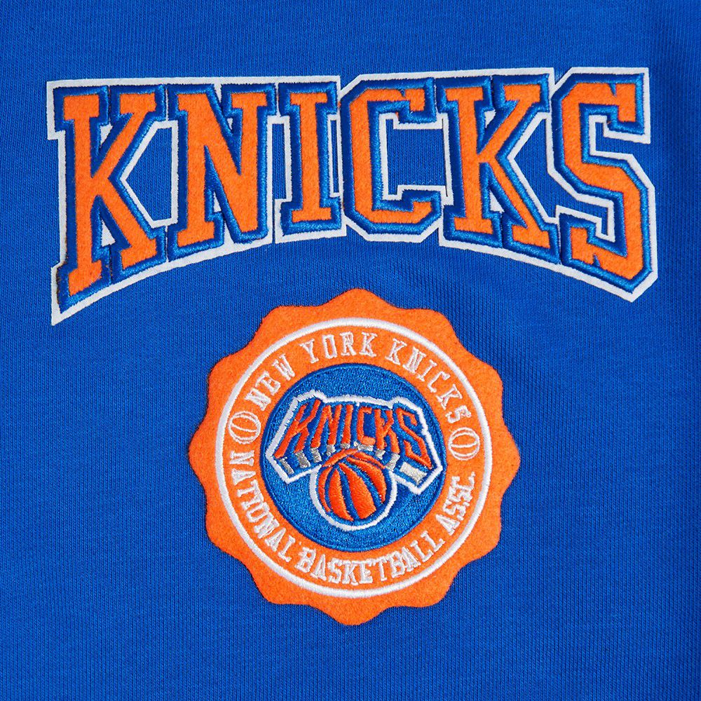 Pro Standard Women's New York Knicks Blue Crest Emblem Long Sleeve Shirt product image